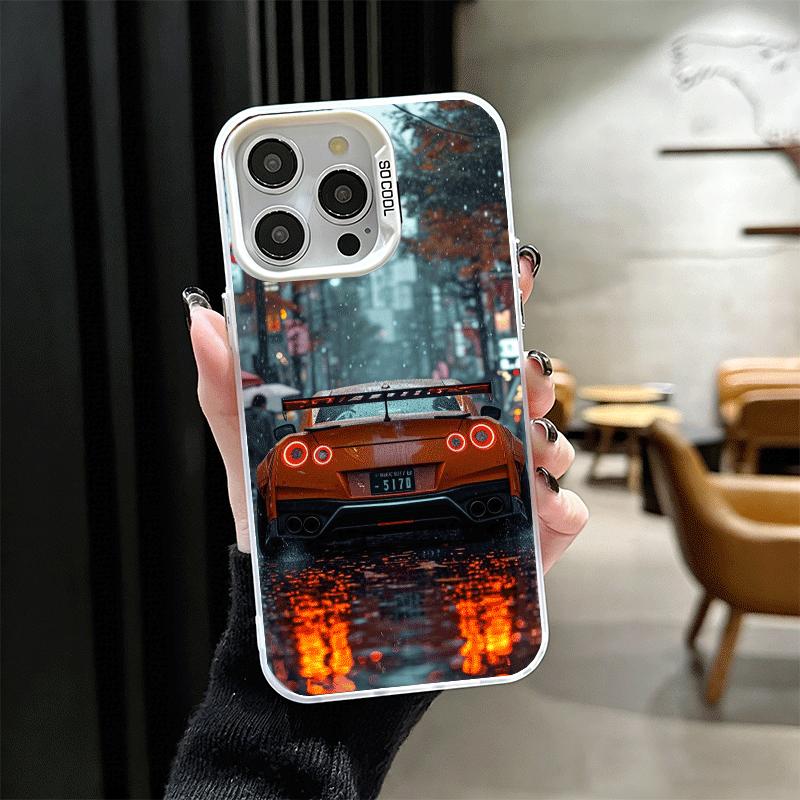 Japanese Sports Car G-GTRR Soft Phone Case for iPhone 15 16 17 Pro Max 17Air 16E 14 Plus 13 12 Mini Shockproof Cover Back Shell