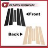 6pcs Door Pillar Window Trim for Nissan Sentra 07-12 Black