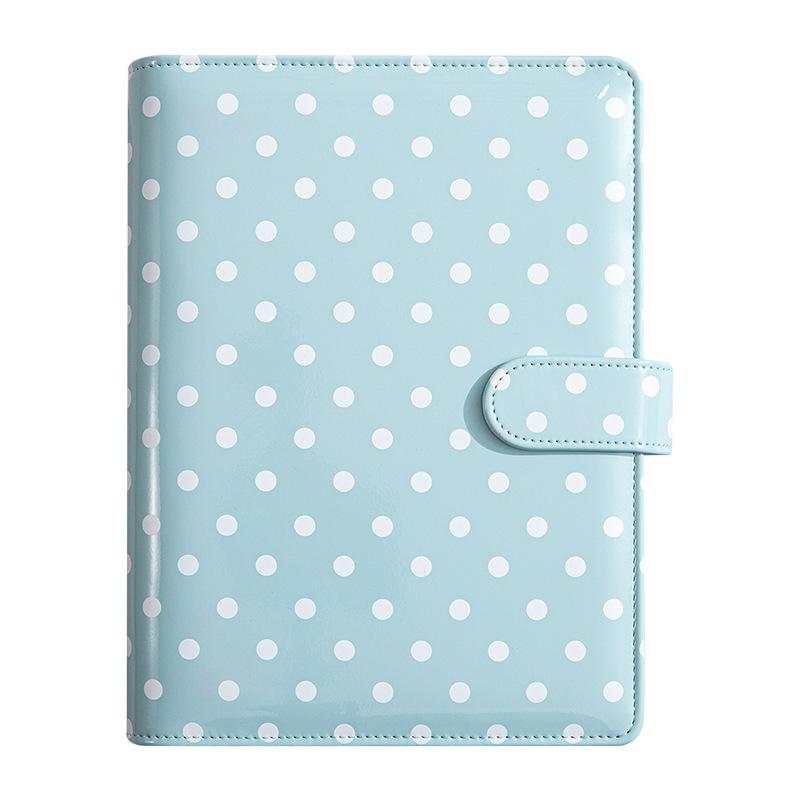 A5 Loose-leaf Account Notebook Spotted Cover Planner Custom Financial Organizer Multi-slot Work Journal Portable Record Book