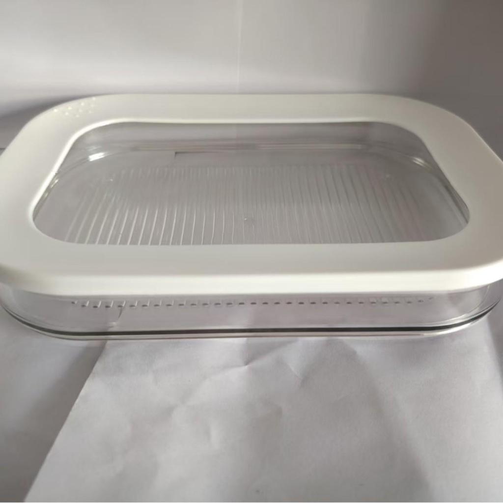 Transparente Aufbewahrungsbox für Kühl- und Gefrierschrank für Fleisch und Speck