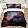 3pcs Space Bedding Set, 1 Soft Quilt Cover + 2 Pillowcases, Machine Washable, Suitable for All Seasons