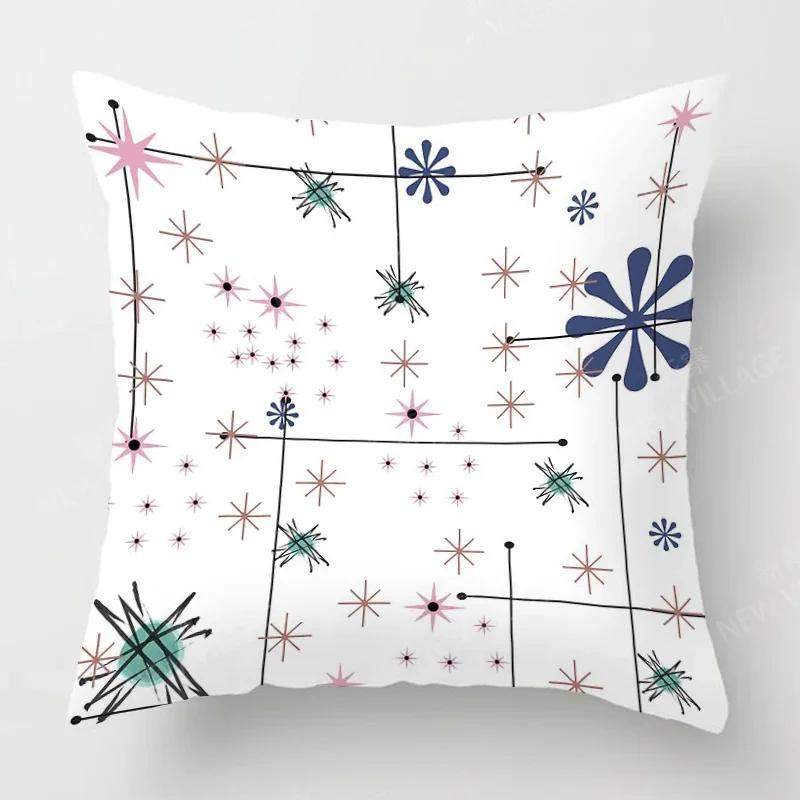 Nordic Fall Home Decor Autumn Throw Pillow Case Sofa Cushion Cover Modern 45x45cm 45*45 50x50 60x60cm 40*40 40x40 Geometry 60*60