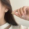 LATS Unique Design Metallic Cartoon Animal Colt Horse Statement Stud Earrings for Women Girl Gold Silver Jewelry