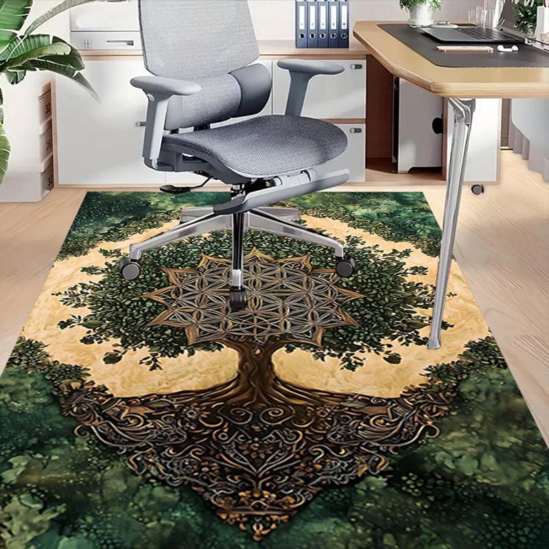 1PC Tree of Life Mandala Extra Large Non Slip Floor carpet, Office, family, Studio Large Area Rug Indoor Rugs, Bold Statement Piece