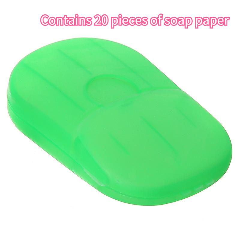 Travel Soap Box Set with 20 Mini Soap Bars – Portable Plastic Soap Dispenser,Hygienic Design for Bathroom,Kitchen,Camping&Travel