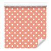 Wallpaper Coral and Coral Dots, Clear Detail 50x1000
