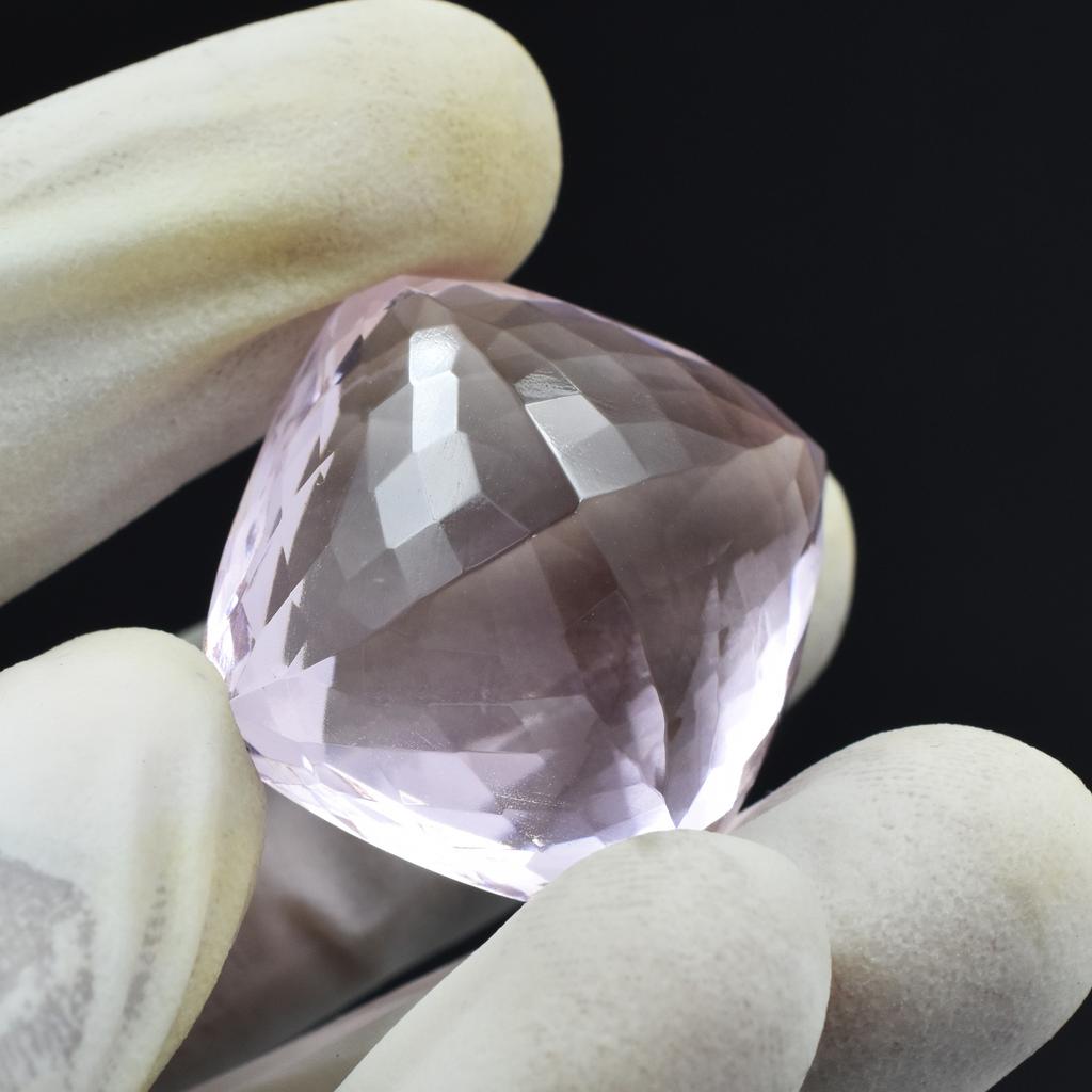 Pink Sapphire Lab-Created 79.70 Ct Square Cushion Cut CERTIFIED Loose Gemstone AR-1294