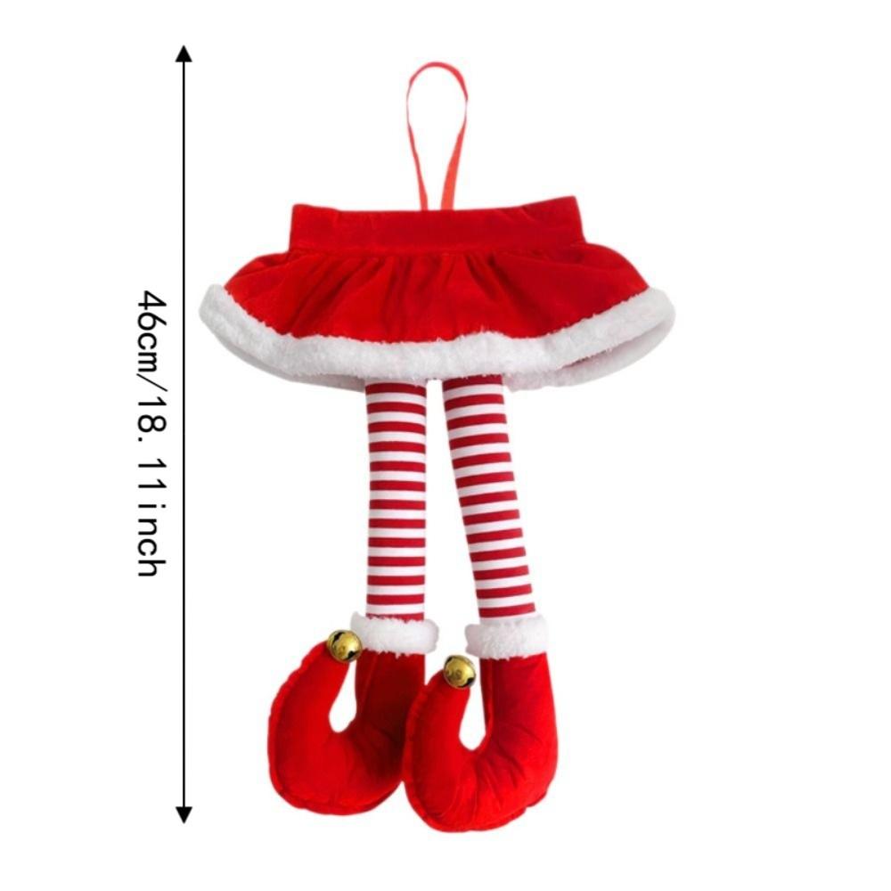 Leg Shaped Christmas Car Decor Funny Xmas Car Hanging Decor Leg Shaped Ornament Xmas