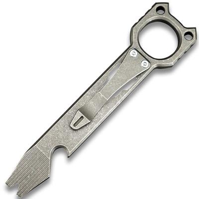 Twosun Titanium EDC Prybar Outdoor Prybar Bottle Opener with Pocket Clip