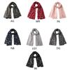 Glitter Christmas Scarf for Ladies Breathable Foil Print Winter Scarf for Adult