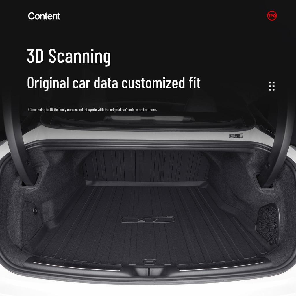 Huawei Luxeed S7 TPE Trunk Mat - Waterproof Car Accessory for Interior Modification