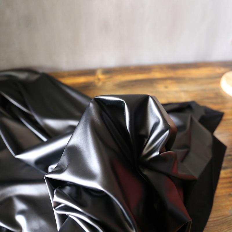 

100X145cm Matte Soft Leather Fabric Elastic 4-Way Stretch Faux PU Fabrics For Dress Clothes Upholstery DIY Sewing Accessories 100X145cm