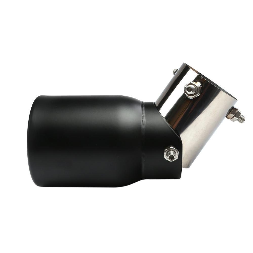 Stainless Steel Exhaust Tip 63mm/3.5"89mm Adjustable Universal Fit for Car SUV Single Rolled Edge Exhaust Pipe Tip with Bolt-On