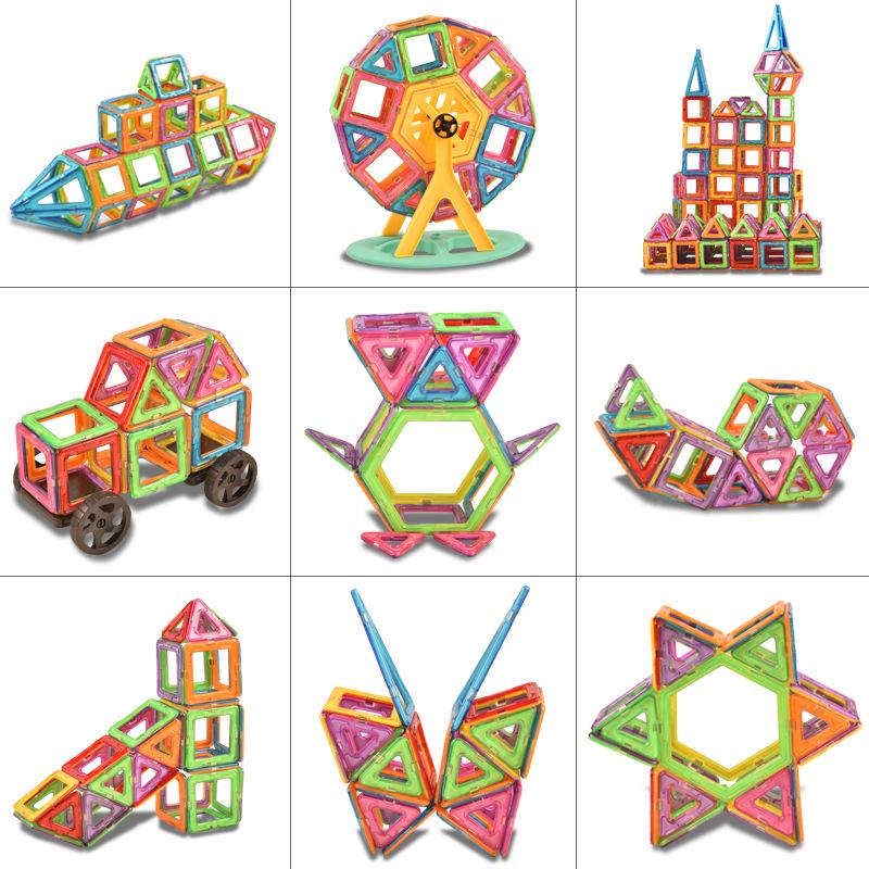 Large Magnetic Building Blocks - Educational Puzzles for Children