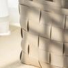 Cesto in PU Tessuto Design Elegante Contenitore con Manici in Legno