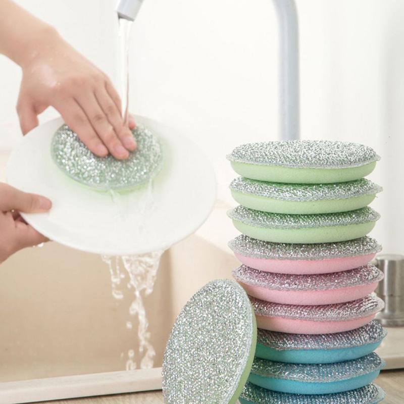 5/10/20PCS Double Side Dishwashing Sponge Dish Washing Brush Reusable Pan Pot Dish Wash Sponges Household Kitchen Cleaning Tools