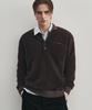 DRAW FIT Fluffy Brush Collar Knit [Brown]