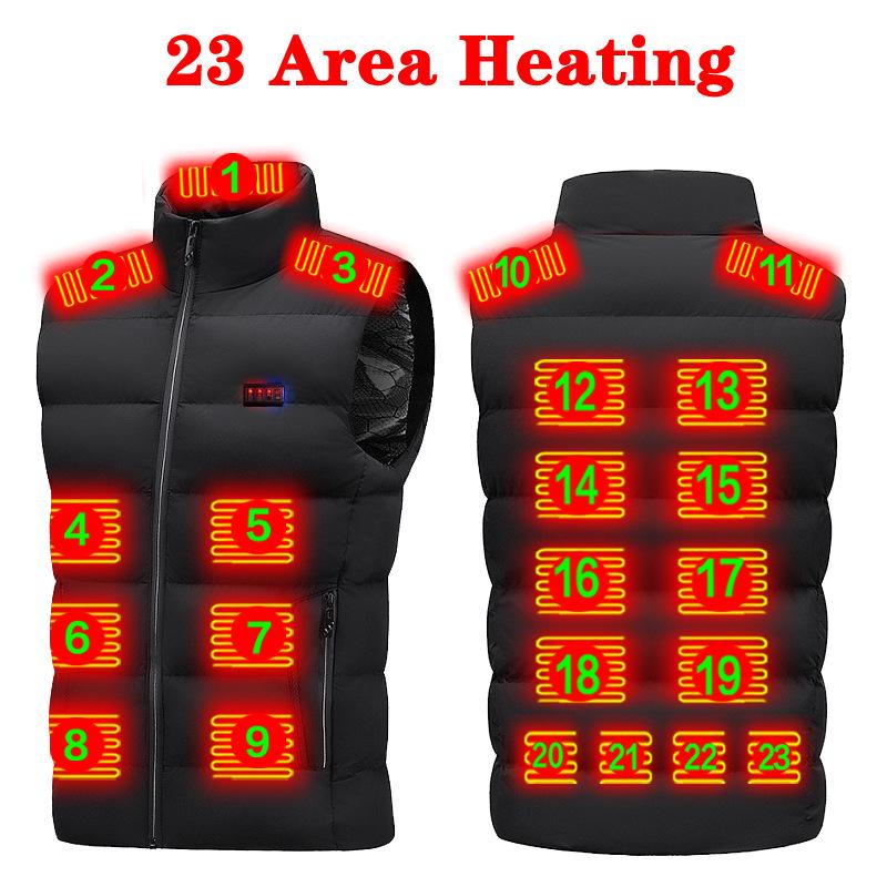 Unisex Smart USB Heated Vest for Motorcycle, Fishing, and More - Cotton-Padded and Ideal for Cold Weather