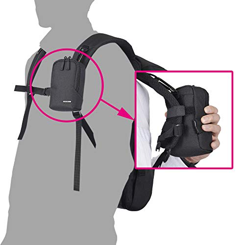 Hakuba HAKUBA Kameratasche Plus Shell City 04 Kamerabeutel M mit Reißverschluss Kann mit Klettverschluss befestigt werden Schwarz SP-CT04-CPMBK