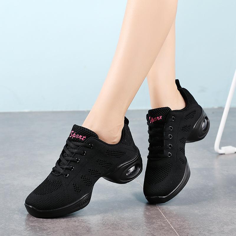 Fashion Square Dance Ladies Mesh Elderly Dance Shoes Adult Soft Sole Dance Shoes Sports Sailor Mom Shoes