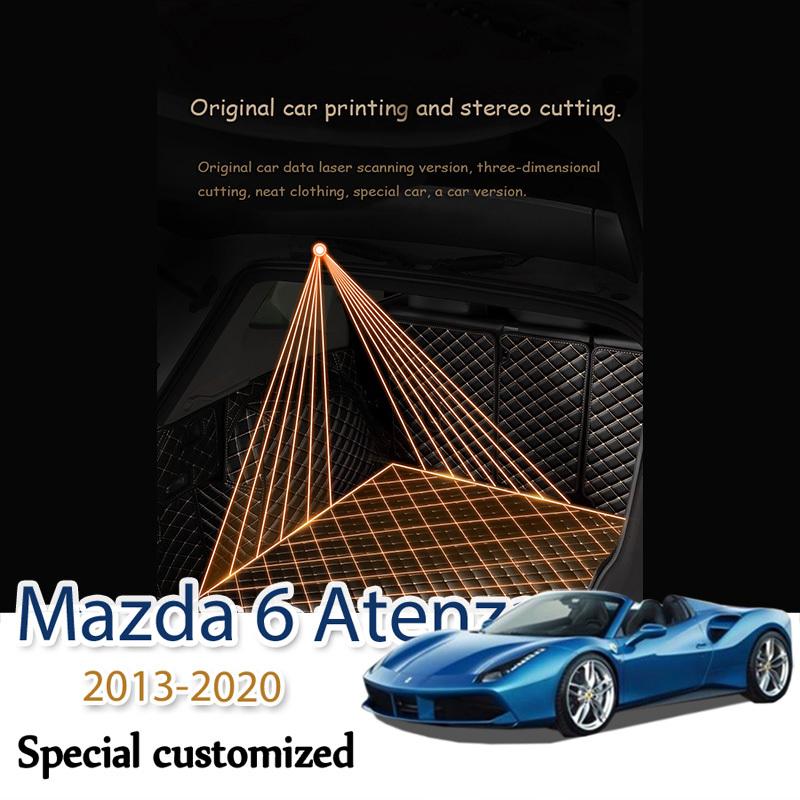 Leather Car Trunk Mat For Mazda 6 Atenza 2013- Cargo Liner Accessories Interior Boot
