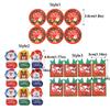 Decoration Package Label Biscuit Santa Claus Gift Paper Sticker Seal Labels Christmas Stickers