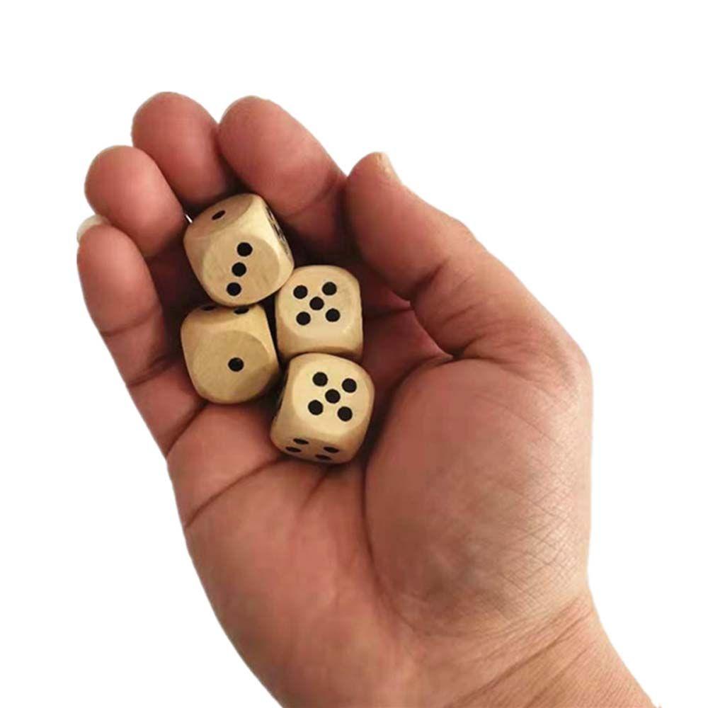 Playing Games Puzzle Game Board Games Game Toys Wooden Dice 6 Sided Dice D6 Dice Square Point Dice