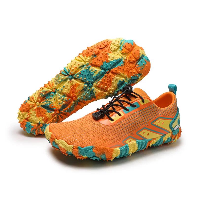 Men Women Water Shoes Upstream Wading Swimming Barefoot Five Fingers Aqua Shoes Beach Seaside Light Unisex Sneakers