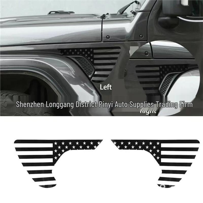 American Flag Side Vent Sticker for Jeep Wrangler JL (2018-2021) and Gladiator