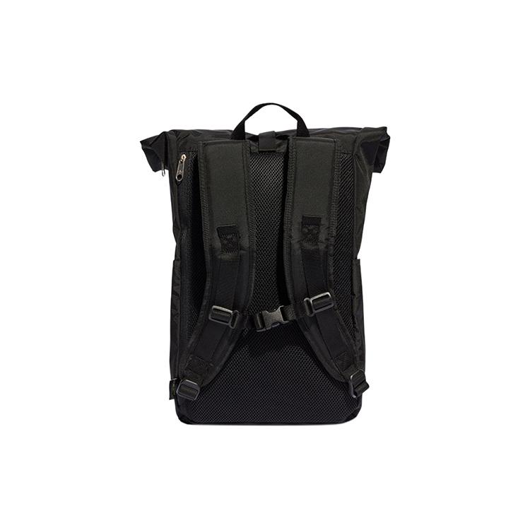New Adidas Premium Essentials Roll Top Backpack Black IJ0766