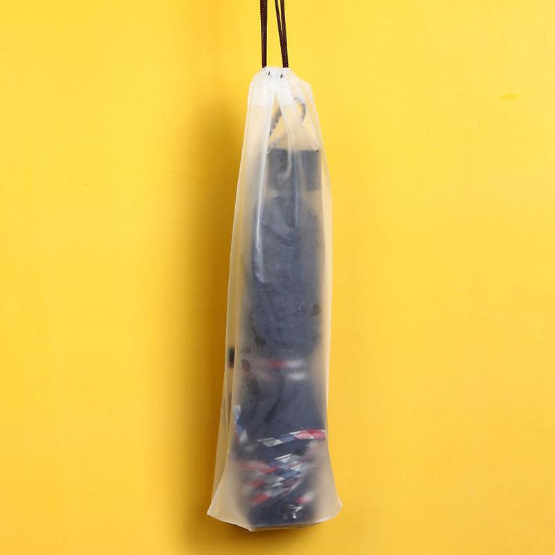 Waterproof Umbrella Storage Bags Portable Outdoor Travel Organizer Translucent Drawstring Reusable Umbrella Container Bag