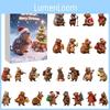 Christmas Marmot Themed Flat Pendant Calendar With Acrylic Components For Festive Decoration