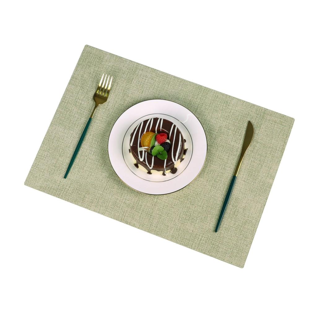 Placemat, tableware, tablecloth, premium cloth pattern, dining table mat, square thermal insulation mat, plate mat, coaster, washable