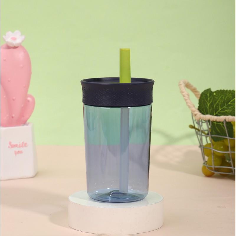 Mini Insulated Stainless Steel Tumbler With Straw - Pastel Color 350ml Vacuum Thermos Students On-the-Go Use