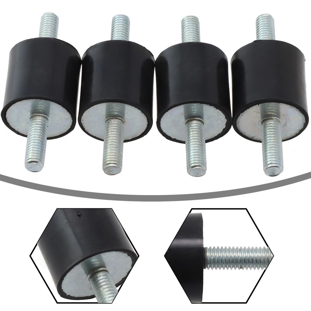M8 Thread 4pcs Anti Vibration Rubber Feet for Heat Pumps Air Conditioning Engines and Compressors To Minimize Vibration