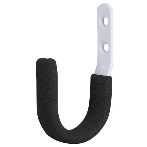 Carboy Soft J-Hook with Screws and Privacy Stickers, Black