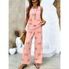 European and American 1D digital printing bohemian women's sleeveless suit is suitable for daily wear and vacation spot
