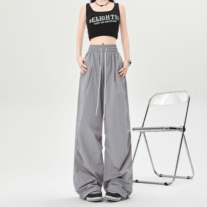 

Женские брюки карго американского стиля розово-красного цвета быстросохнущие с широкими штанинами для лета M