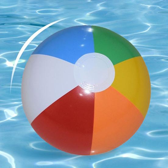 10Pcs Inflatable Beach Ball Leak-proof Inflatable Play Ball Colorful Balloons Beach Sports Shower Ball for Summer Activities