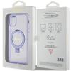 Guess Guhmn61Hrsgsu Iphone 11 / Xr 6.1 Fioletowy/Purple Hardcase Ring Stand Script Glitter Magsafe