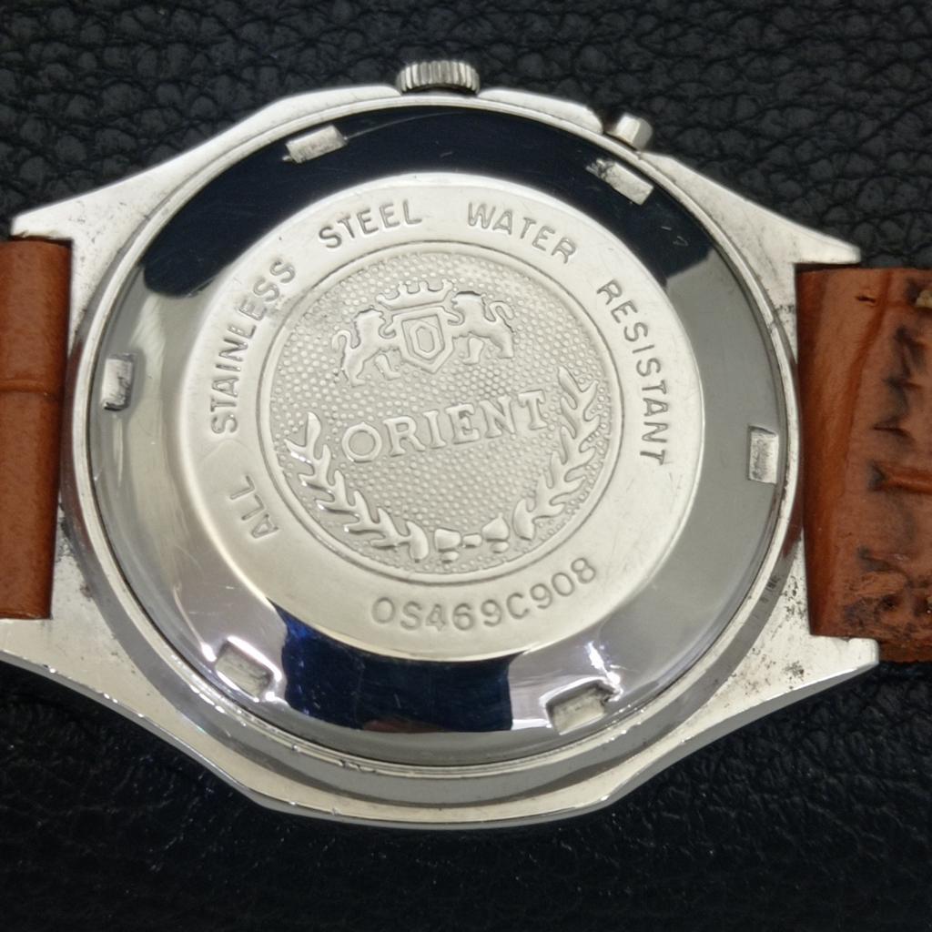 JAPAN VINTAGE ORIENT CRYSTAL AUTOMATIC 46941 MENS ORIGINAL DIAL WATCH A703382-1