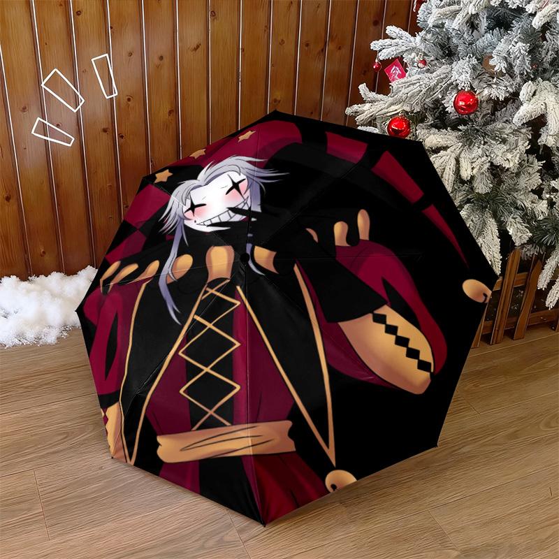 Jester pierrot Automatic Umbrella Suitable Travel Portable Umbrella Outdoor Sun Shading Umbrella Gift Daily Essentials