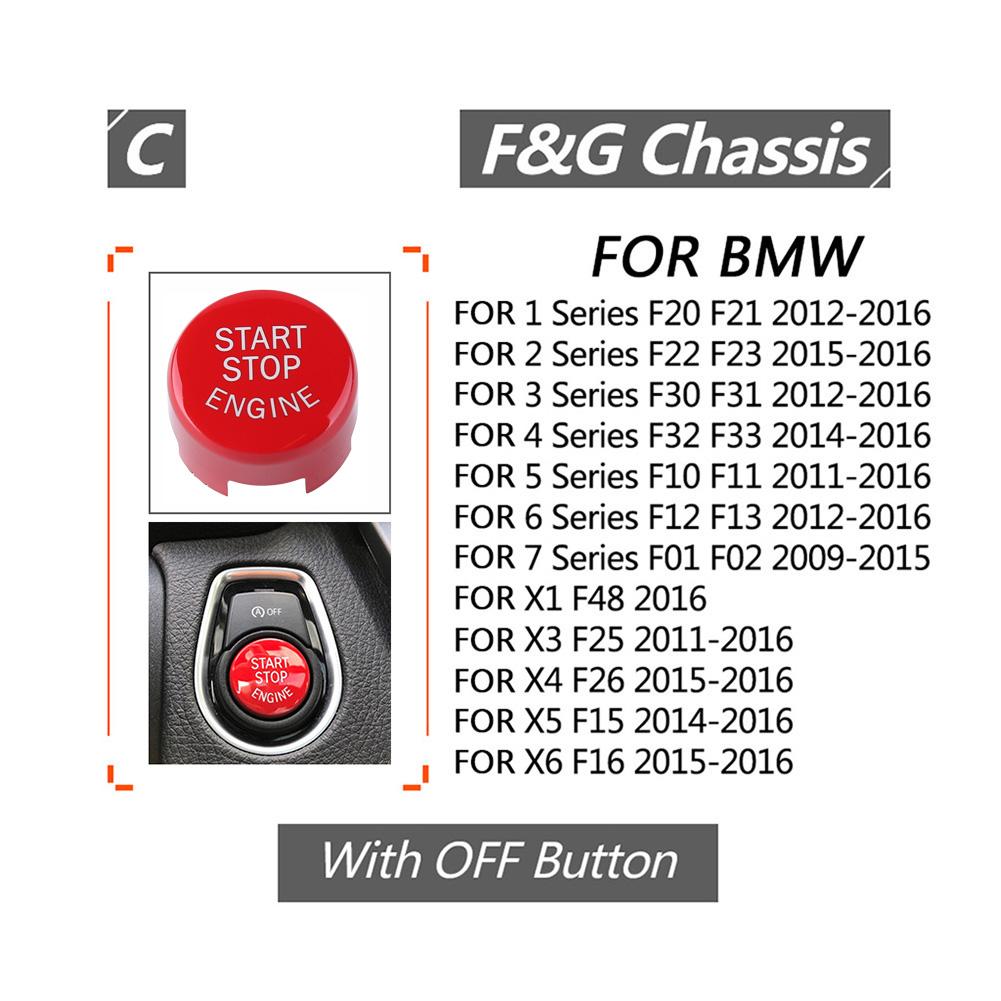 Engine START STOP Ignition Switch Button Cover + Tools for BMW F20 F21 F22 F23 F10 F11 F12 F13 F01
