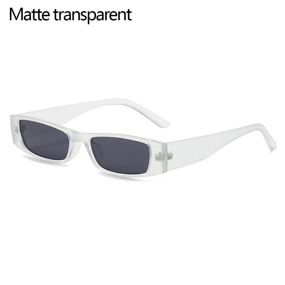 Square UV400 Eyewear Narrow Sunglasses Retro Sun Glasses Small Frame Small Rectangle Sunglasses