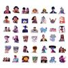 60pcs KPop Demon Hunters Waterproof Stickers, Korean Idol Movie Vinyl Decals for Water Bottle Laptop Phone Vintage Stickers