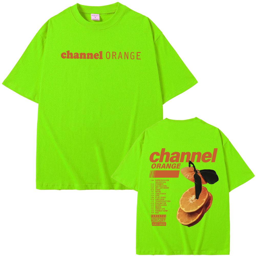 Rapper Frank Channel Orange Grafické tričko Ocean Nadměrná trička Blond Hip Hop Vintage Tričko Pánská móda Streetwear