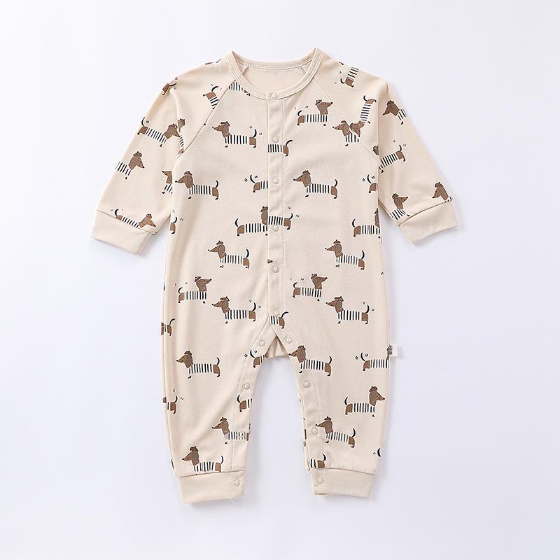 Kombinezon dla niemowlaka 0-6 miesięcy: Gruba, bezszwowa czysta bawełna na jesień i zimę