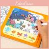 Animals Water Kids Drawing Book Toy With Water Pen For Quiet Creative Play