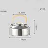 800ml Outdoor Portable Kettle 304 Stainless Steel Teapot Outdoor Hiking Camping Cooking Utensils Equipment