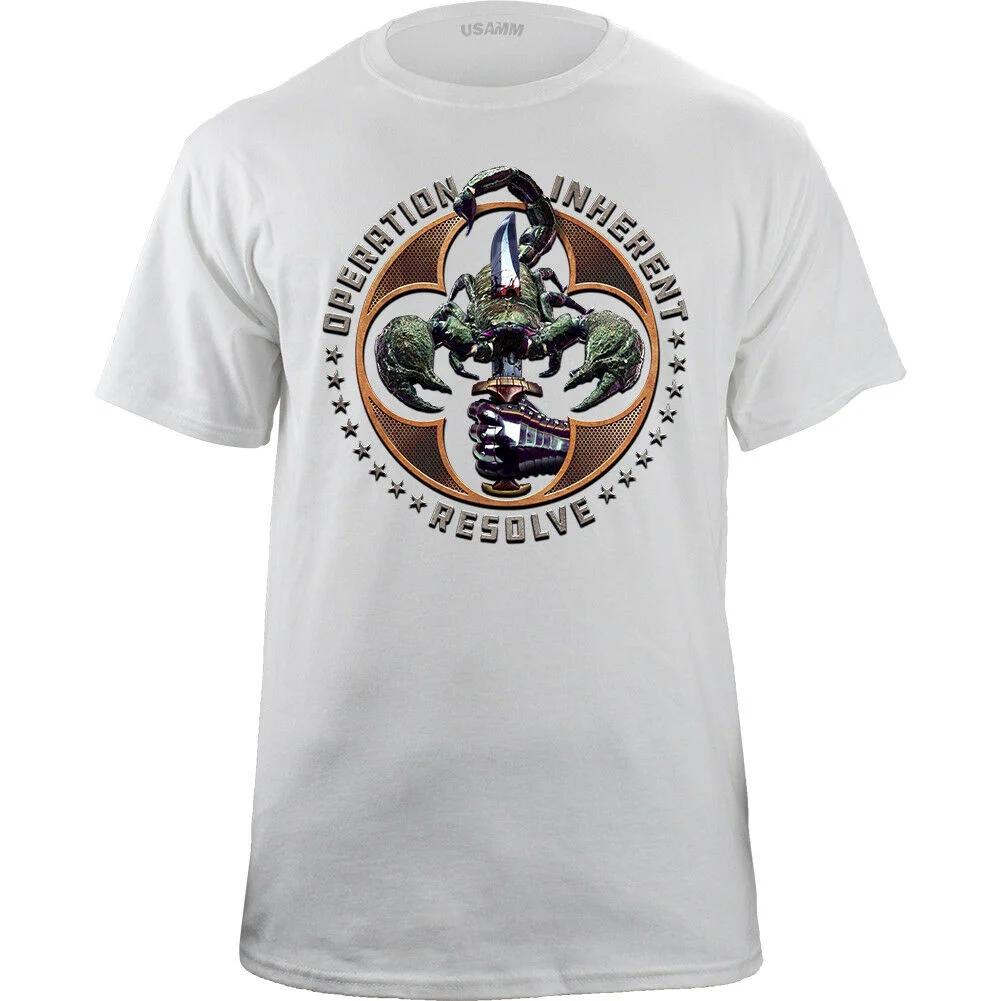 

Operation Inherent Resolve Scorpion Graphic TShirt Summer Cotton ONeck Short Sleeve Mens T Shirt New S3XL 4XL